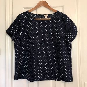 J.Crew Polka Dot Top